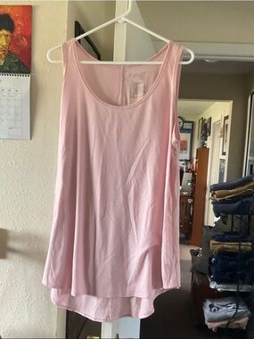 Terra & Sky Light Pink Sleeveless Layered Tank